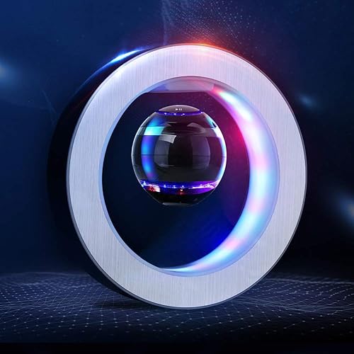 HOUSEHOLD Magnetic Levitation Autobiography Speaker, Mini Wireless
Bluetooth Speaker, Luminous Rotation Office Decoration, Creative
Birthday Gift, Colorful Dazzling Lights Estimated Price 165.39