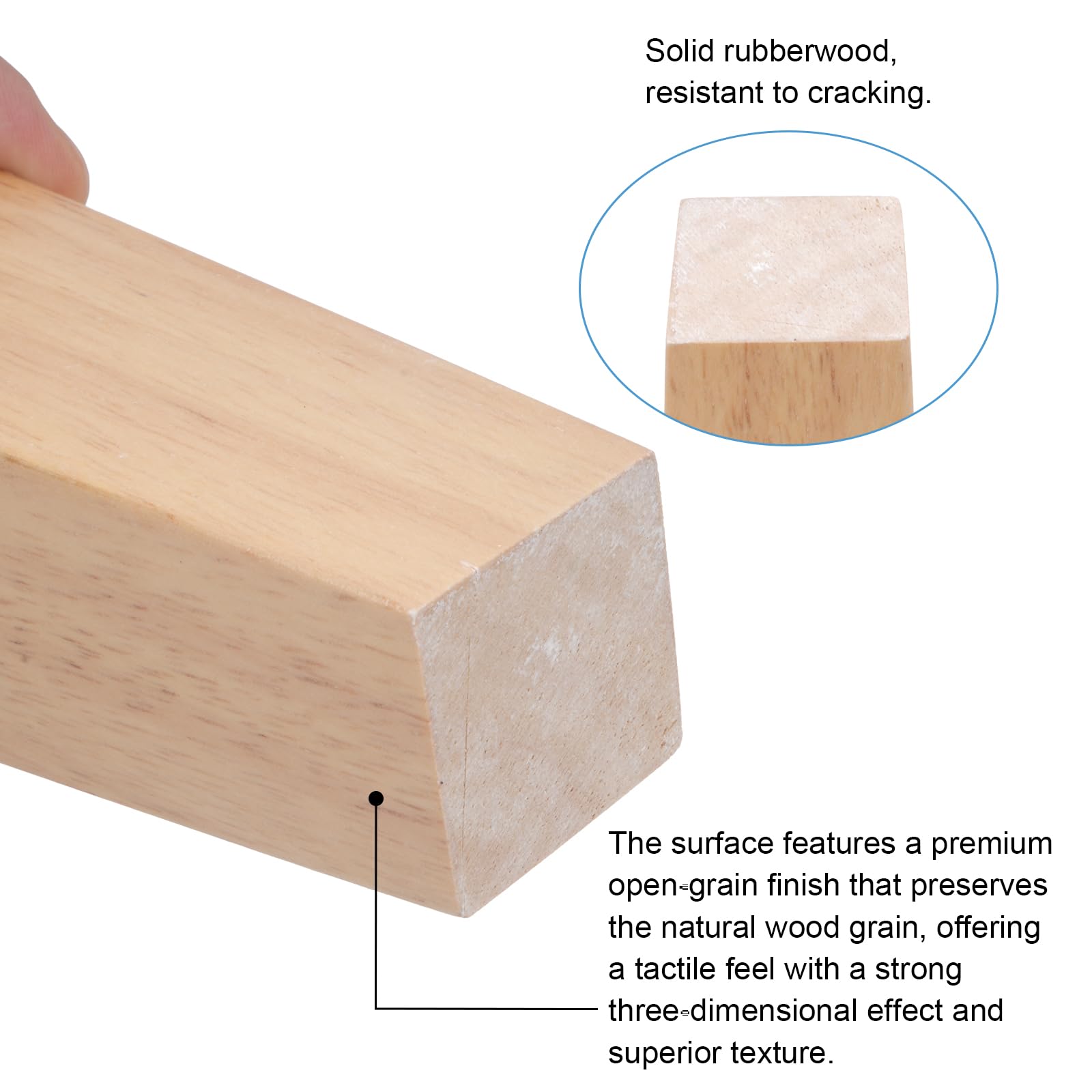 4 Pcs Patas para Muebles de Madera 10 cm Patas de Madera para Muebles Cuadradas Macizas Patás de sofá de Repuesto con placa de montaje,almohadilla antideslizante,tornillo,para mesa,cama,Armario
