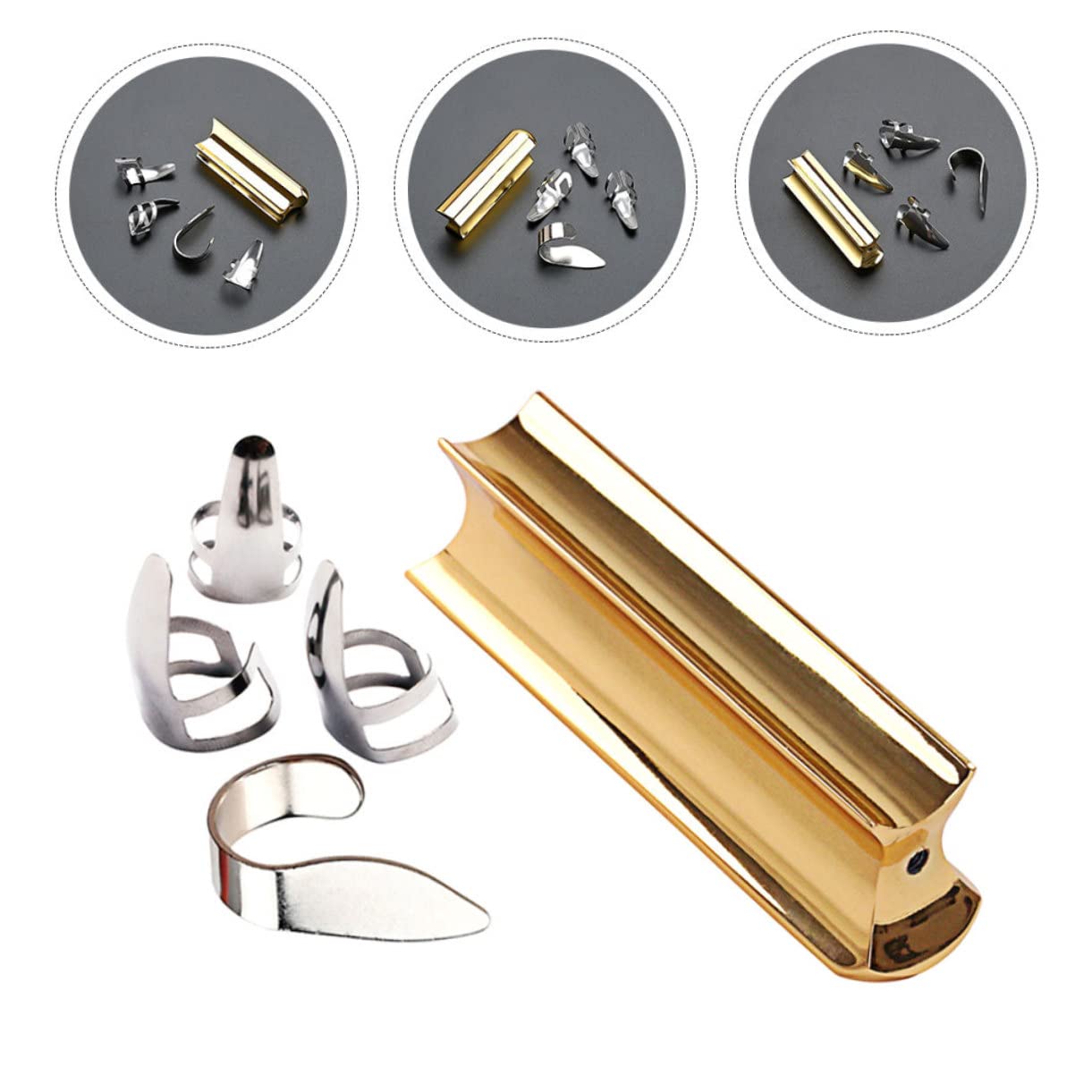 ifundom 3sets Plettri e Scorrevole Per Chitarra Elettrica Slider Per Chiari e Luminosi Accessorio Per Musicisti e Appassionati Chitarra