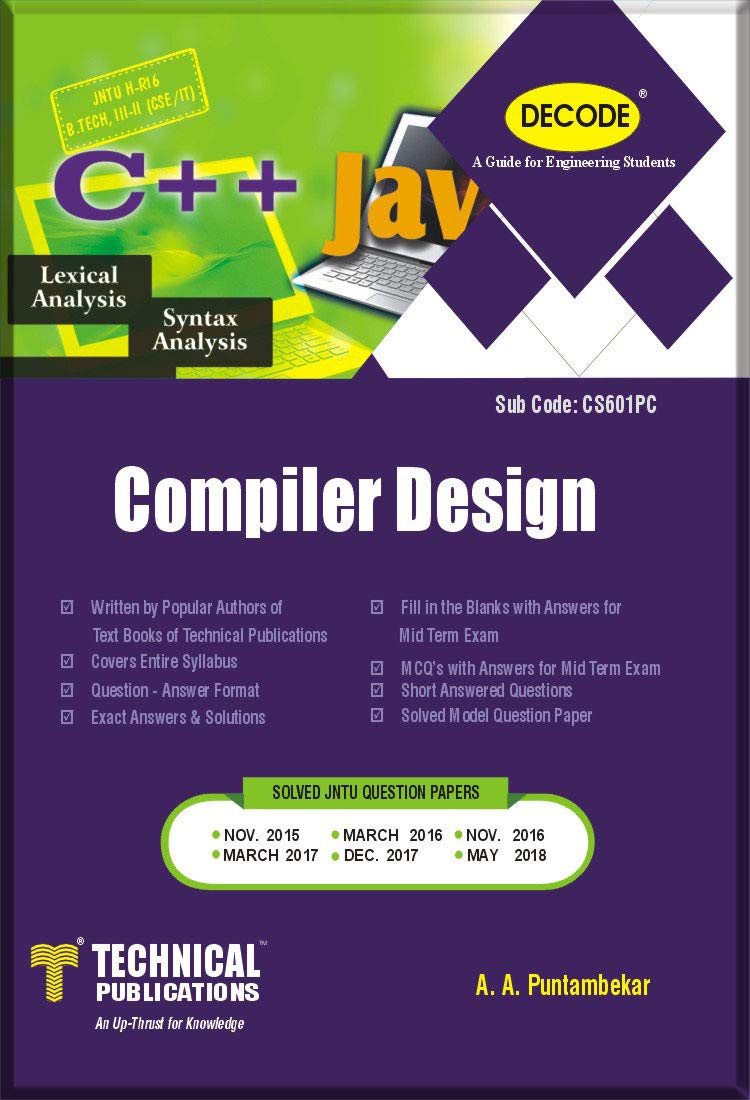DECODE Compiler Design for B.Tech. JNTUH R16 (III-II CSE/IT - CS601PC)