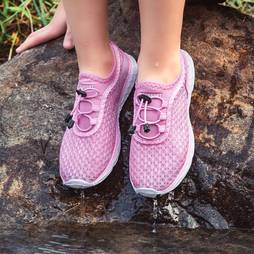 Image of DOUSSPRT Water Shoes for Kids Boys Girls Quick Dry Beach Sports Swim Pool Aqua Shoes for Toddler /Little Kid /Big Kid