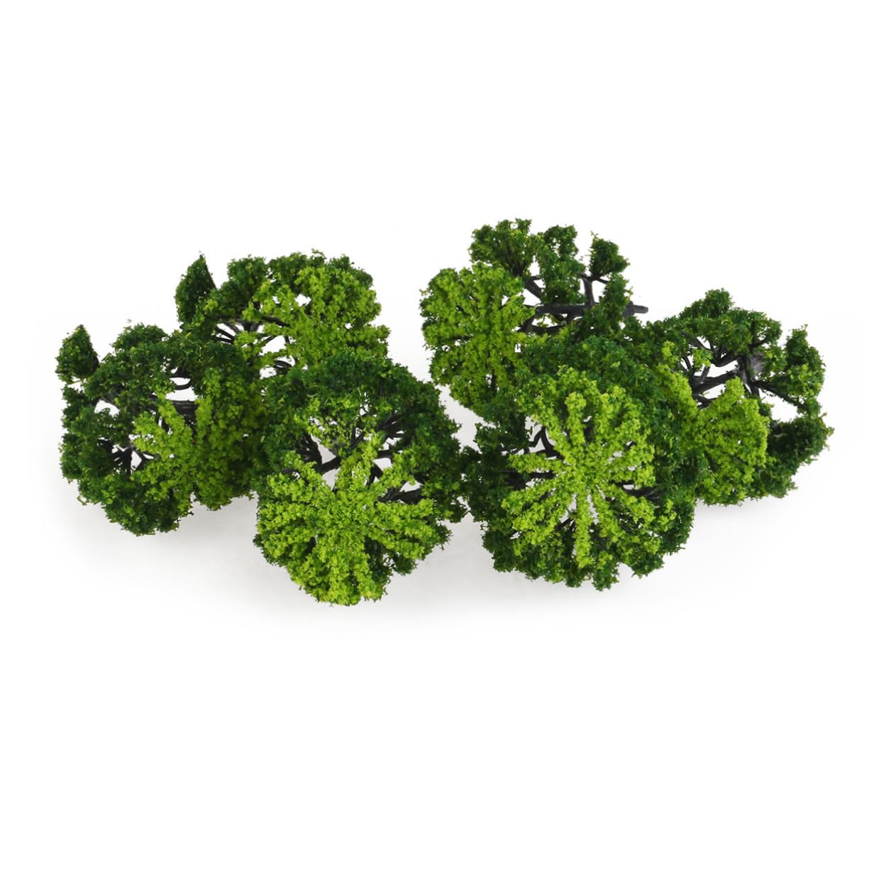ABOOFAN 3 Set Di Alberi Di Simulazione Per Modellismo Ferroviario in Scala 1:50 Verdi Per Scenari Decorativi 12 Pezzi*3