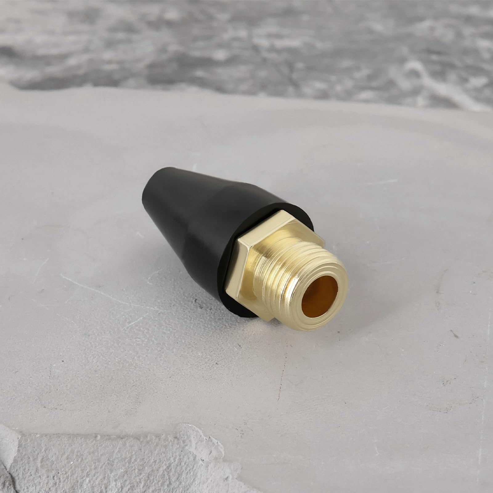 The Lord of the Tools 10 Stück Luftdüsenspitze Gummispitze für Blaspistole 1/8 Zoll NPSM Männliche Luftdüse Legierung Schwarze Gummispitze für Luftblaspistolen Werkzeug Druckluftwerkzeugteile