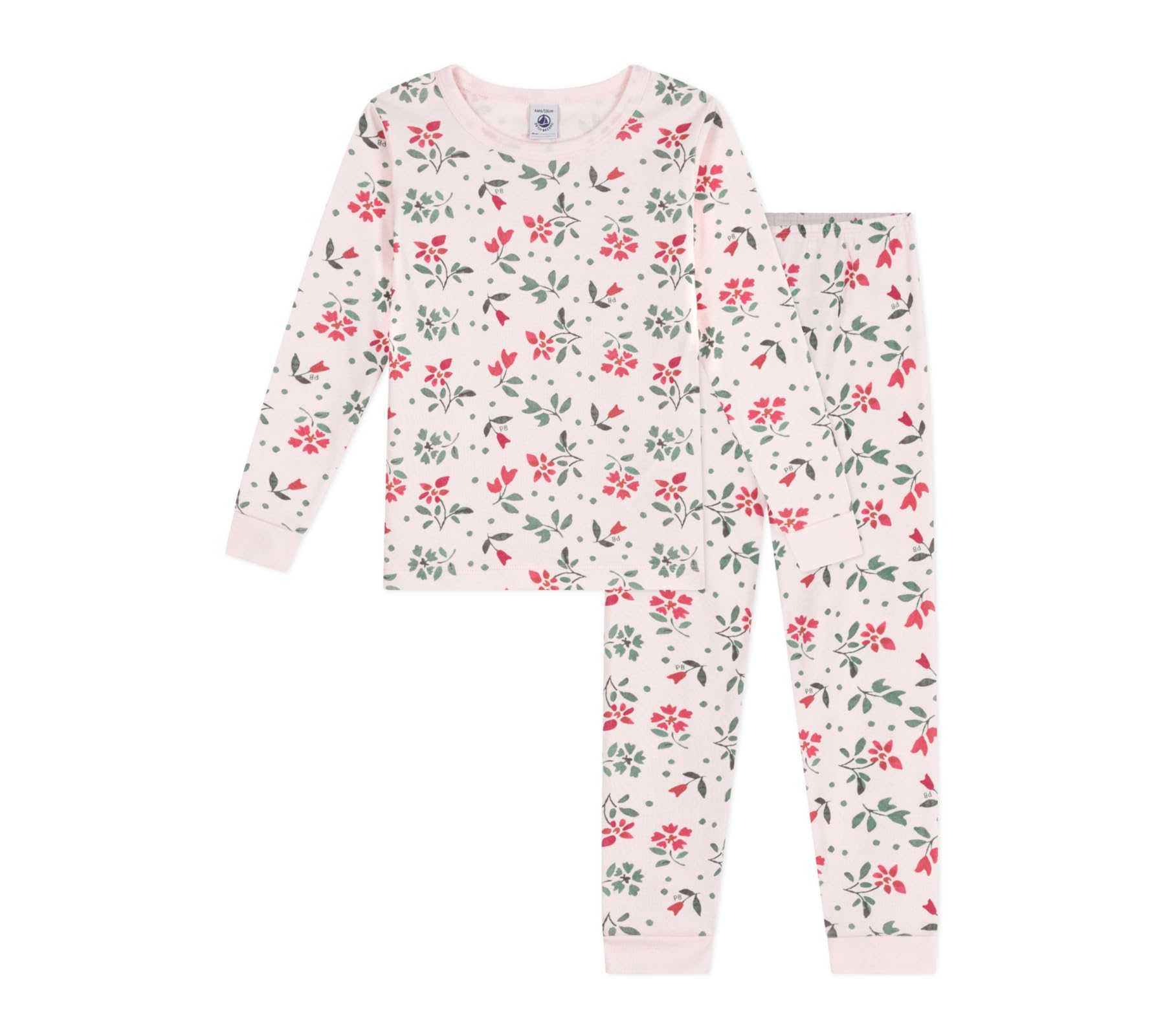 Petit Bateau Girl's A0d78 Sleepsuit, Pink/Multicolor, 10 years