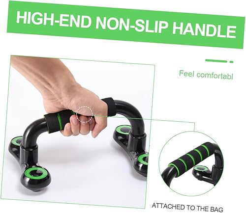 Miniatura 9 de Garneck Barras de flexión para hombre, resistentes soportes de flexión, marco portátil, mango antideslizante para entrenamiento de tríceps de pecho,