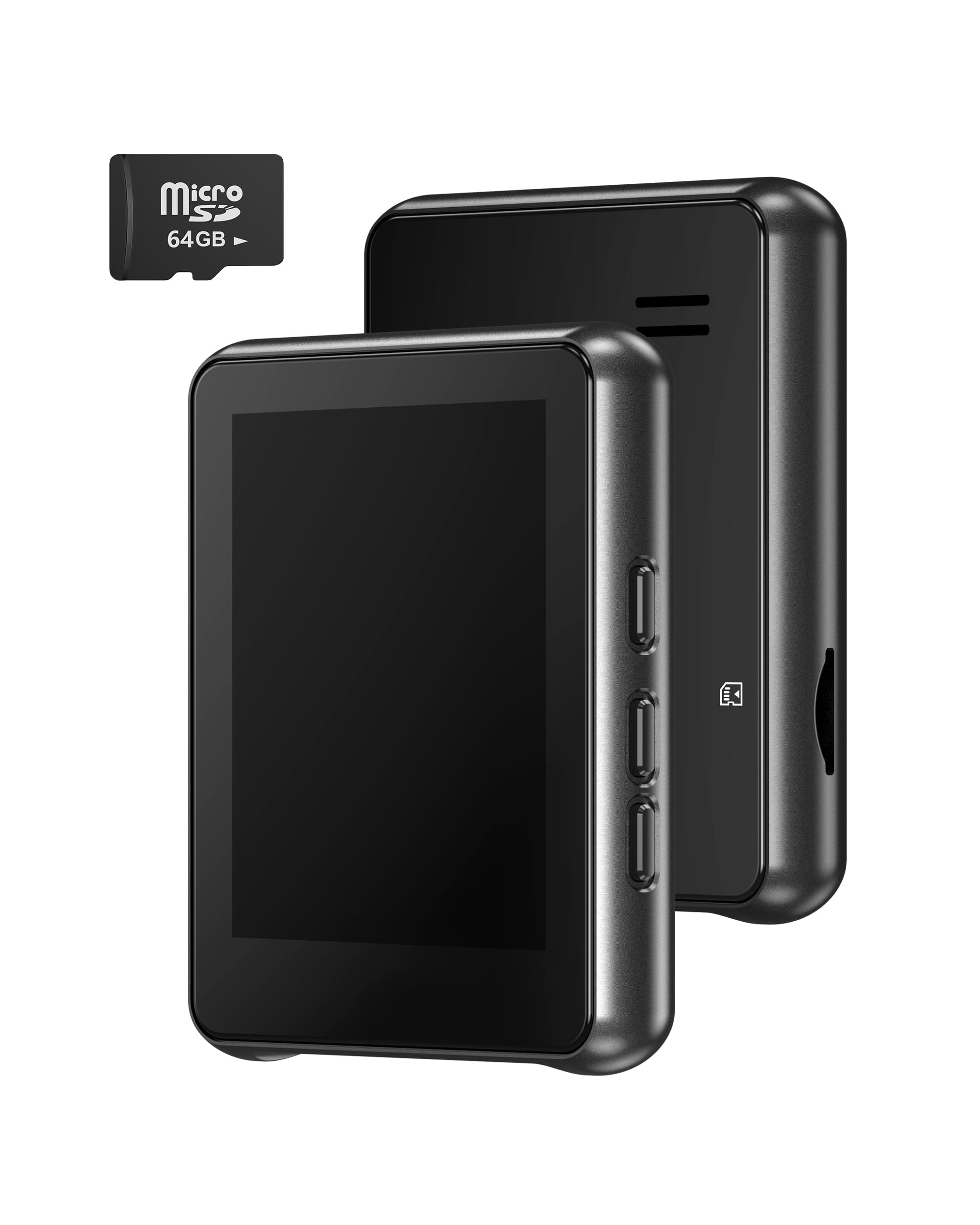 Simple MP3 Player with Bluetooth 5 3 Zinc Alloy Metal Portable Music Player 2 4 Small Touch Screen