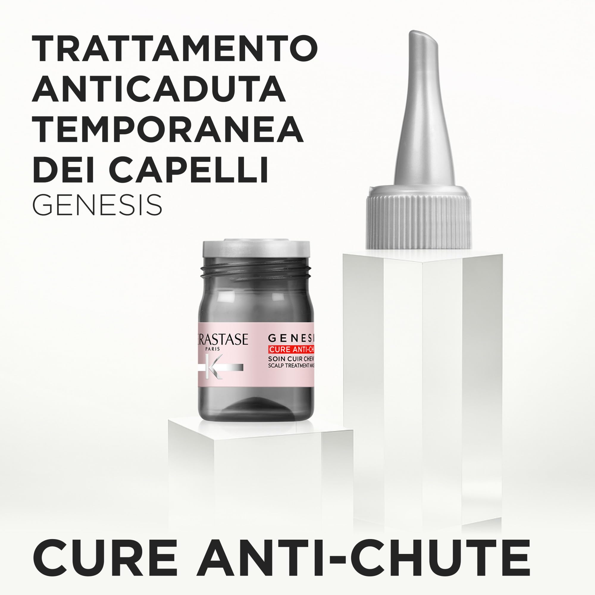 Kérastase, Genesis, Trattamento Intensivo Anticaduta Temporanea, Fiale Senza Risciacquo, Per Capelli Fini e Indeboliti, Cure Anti-Chute, 10x6ml