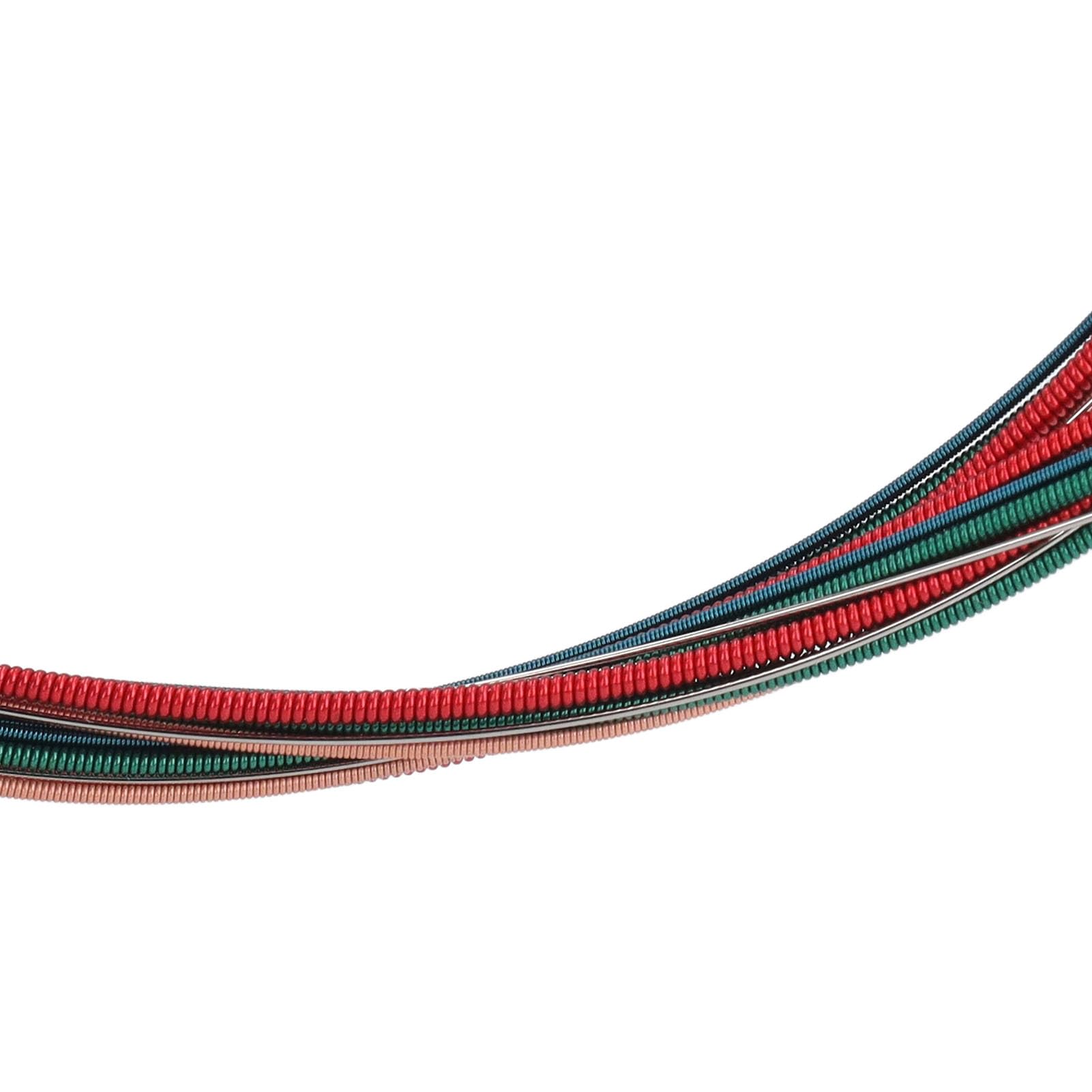 Colorful Steel Wire Acoustic Electric Guitar String Replacement for Piano 6PCS