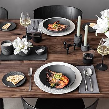 Amazon.com | Villeroy & Boch Manufacture Rock Bread & Butter Plate