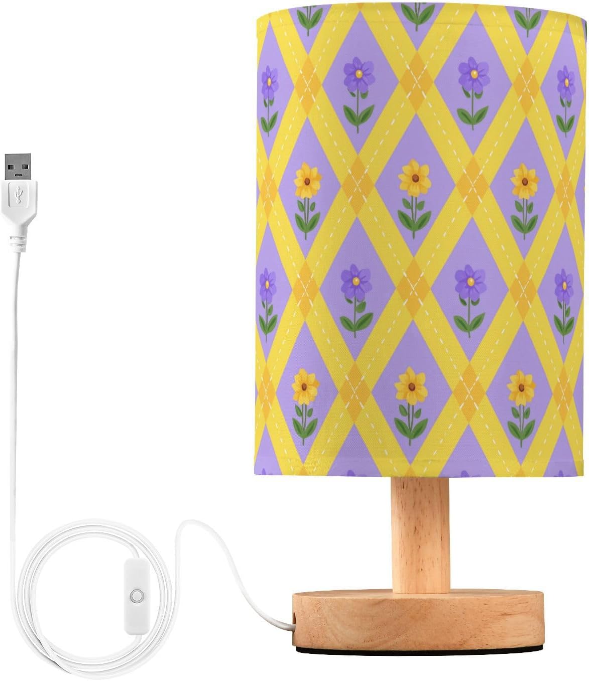 Small Purple Table Lamp