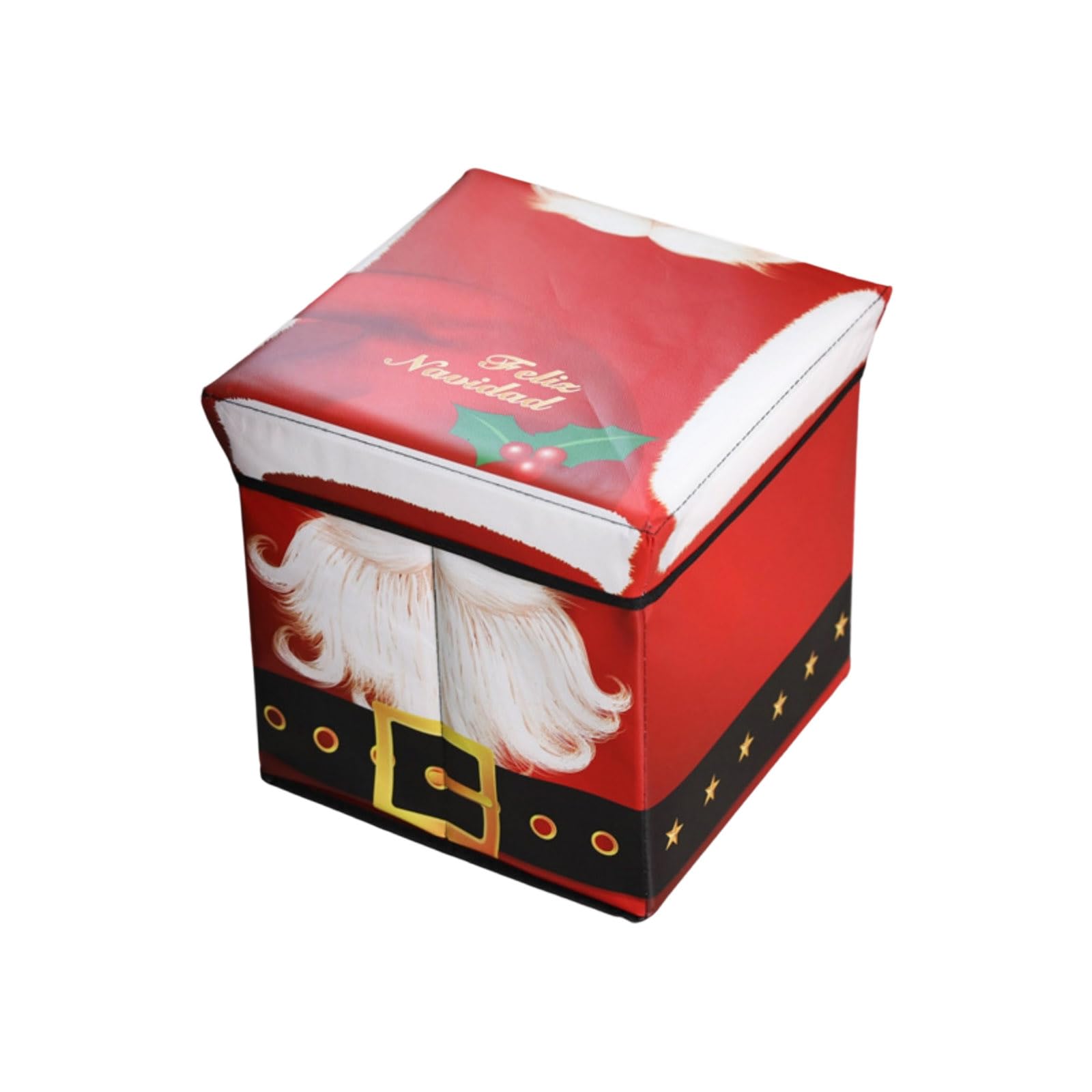 Elnwnnkc Christmas Beard Foldable Holiday Storage Bin With Sturdy Designs For Home Decoration And Toy Storage Decoration Box