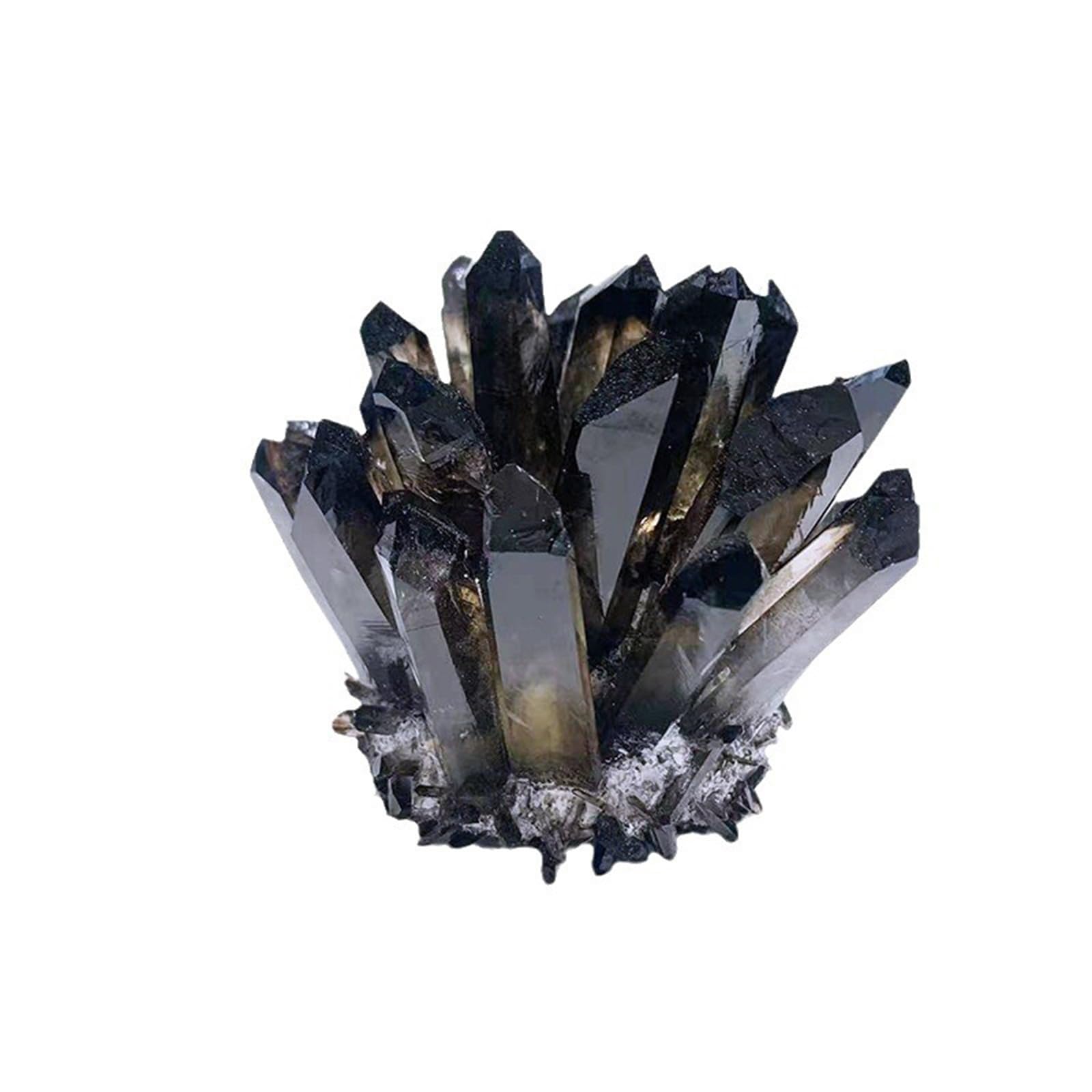 Hhhxkkuo Natural Tea Brown Crystal Cluster – Raw Smoky Quartz Crystal Cluster for Healing Crystal Specimen Natural Mineral Decor,900~1000g