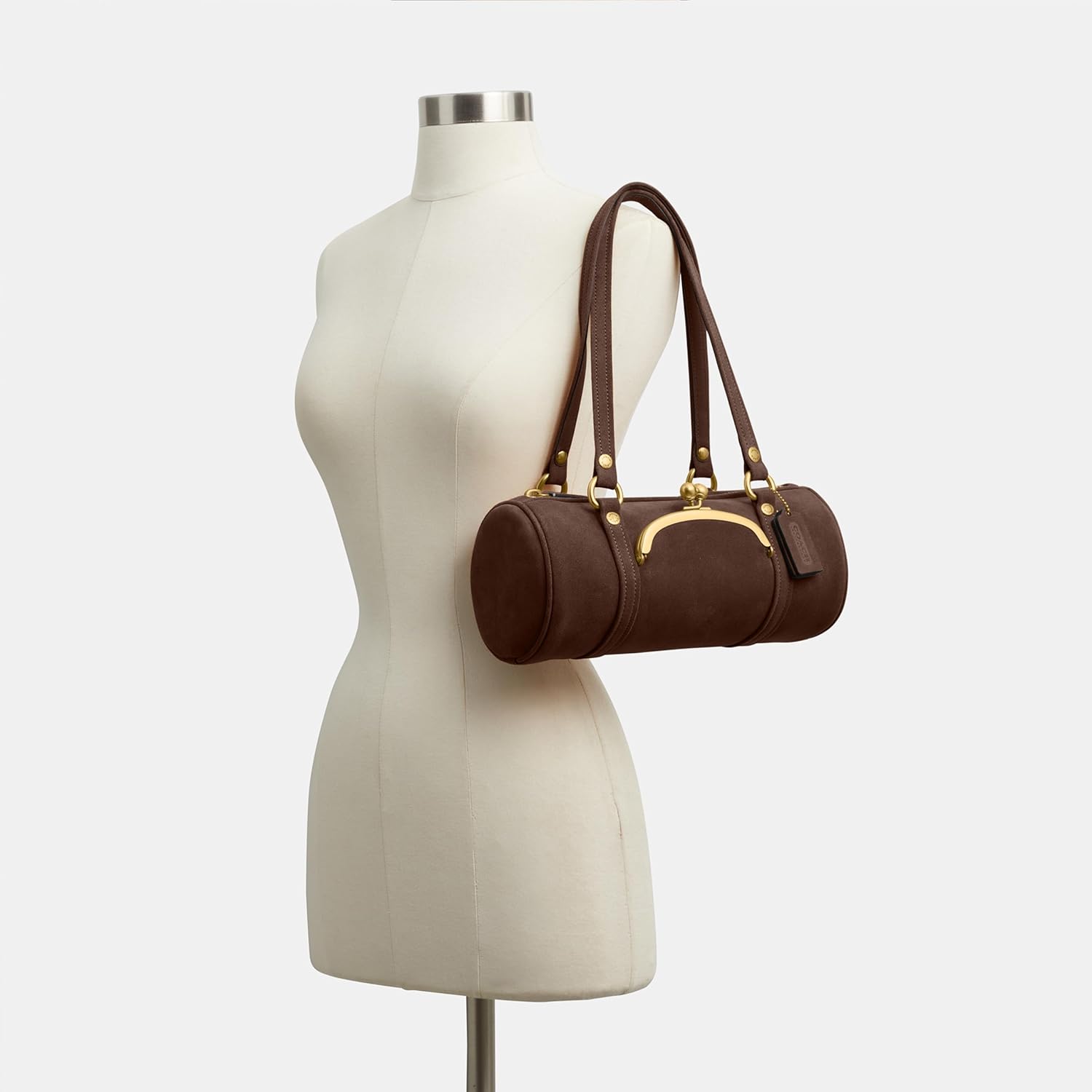 COACH Kisslock Barrel Bag 28