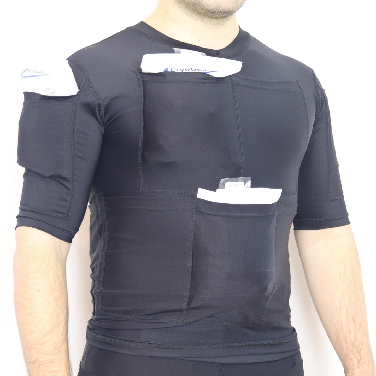 T-Shirt Refroidissant Avec Sacs De Glace – Brûler des Calories Par Le Froid – Modèle Haut Puissance 4800G – XL