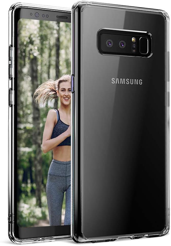 for Galaxy Note 8 Case,Note 8 Clear Phone Case,Slim Thin Soft Skin Silicone Flexible TPU Shock Absorption Anti-Scratches Protective Cases Cover for Galaxy Note 8,Crystal Clear