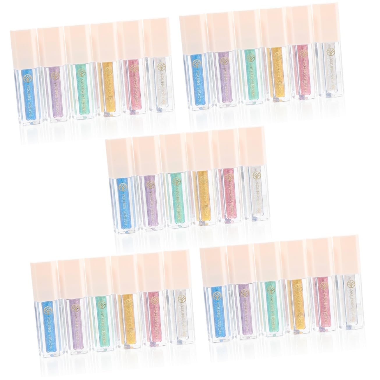 FRCOLOR 30 Piezas Juego De Sombras De Ojos Sombra De Ojos Brillante Forro De Brillo Líquido Delineador De Ojos Con Purpurina Palo De Lágrimas Aclarar Resaltador Perder Gel Para Los Ojos