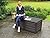 Keter Brightwood 120 Gallon Resin Large Deck Box for Patio Garden, Outdoor Cushion Storage, Pool Accessories, Tools, Grey
