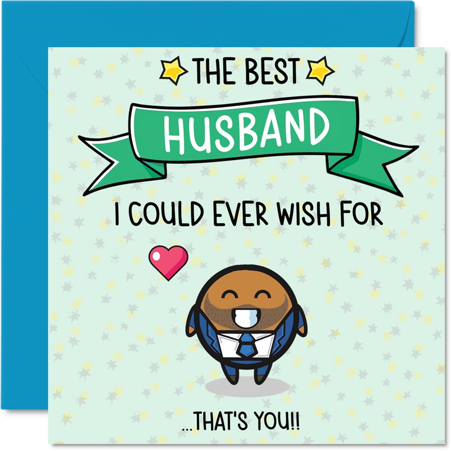 Husband Birthday Card - Best I Could Ever Wish For - Happy Birthday Card for Husband from Wife Partner, 145mm Cute Bday Greeting Cards