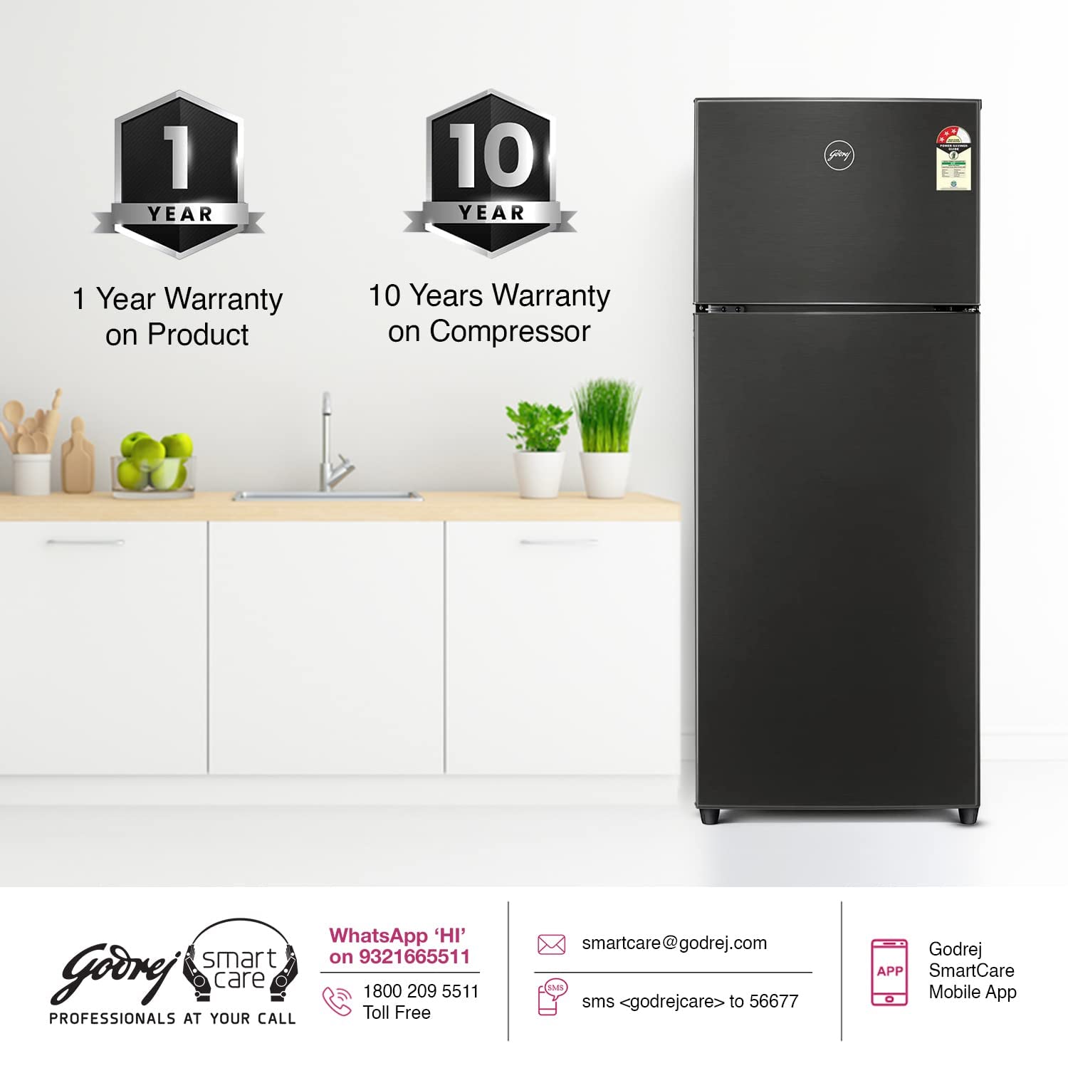Godrej 265 L Inverter Frost Free Double Door Refrigerator