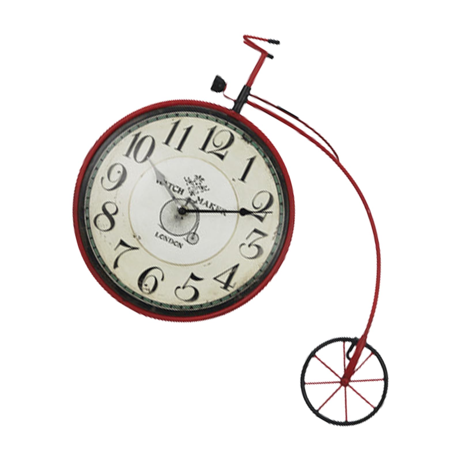 Horloge murale en fer pour salon au design vélo vintage chic