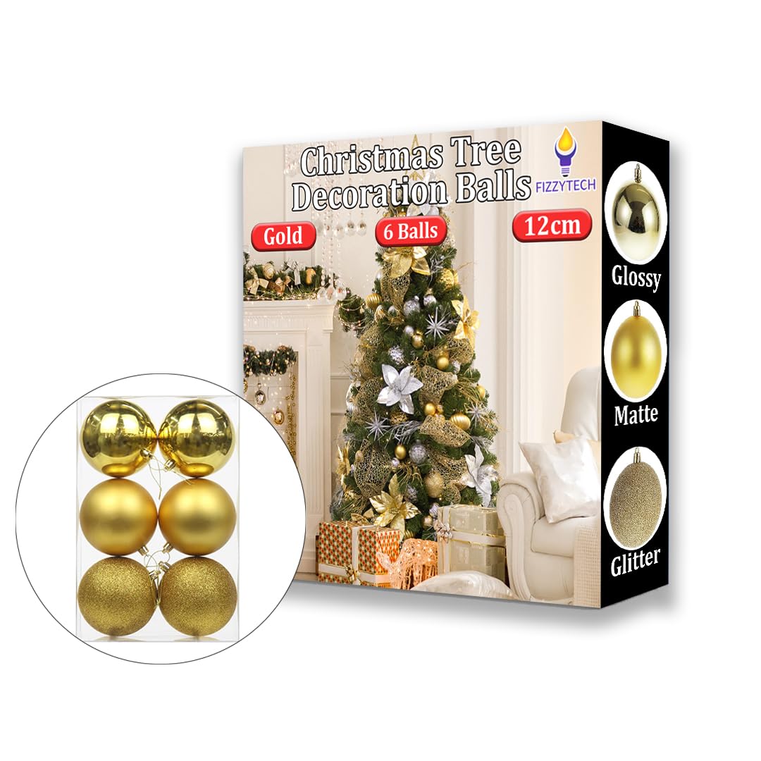 Blue Christmas Balls - 12 Pack for Xmas Tree -30