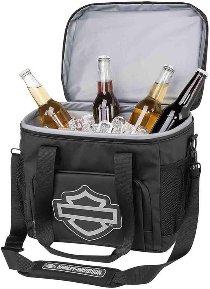 Harley-Davidson クーラーボックス Amazon.com : Harley-Davidson Open Bar & Shield Soft Cooler - Leak