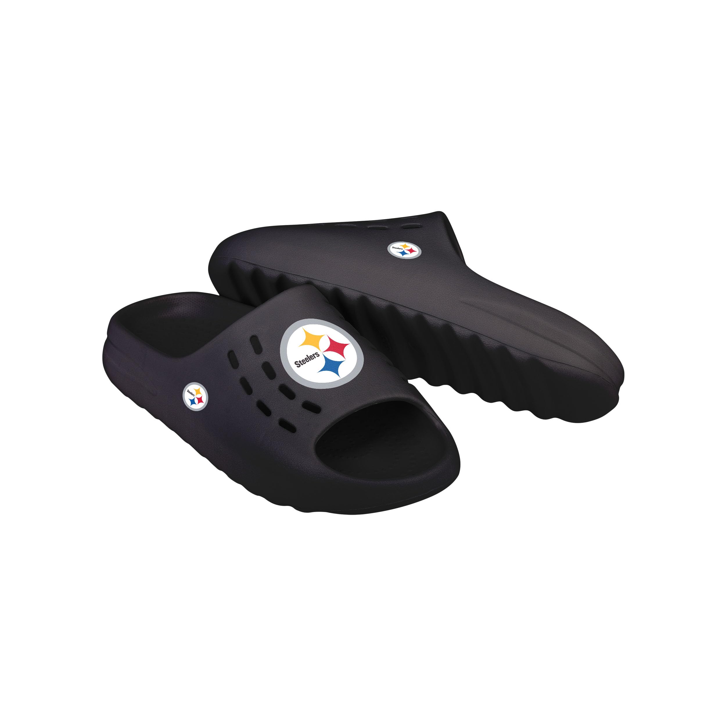 FOCO Men's NFL Team Big Logo Molded Chunky Slide Sandals