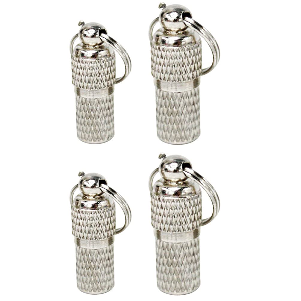 balacoo Statement Necklace 4Pcs Pet ID Tags Pet Address Tags Shape Cat ID Tags Animal Name Address Identification Tube Collar for Cat Dog Puppy Cat Collar