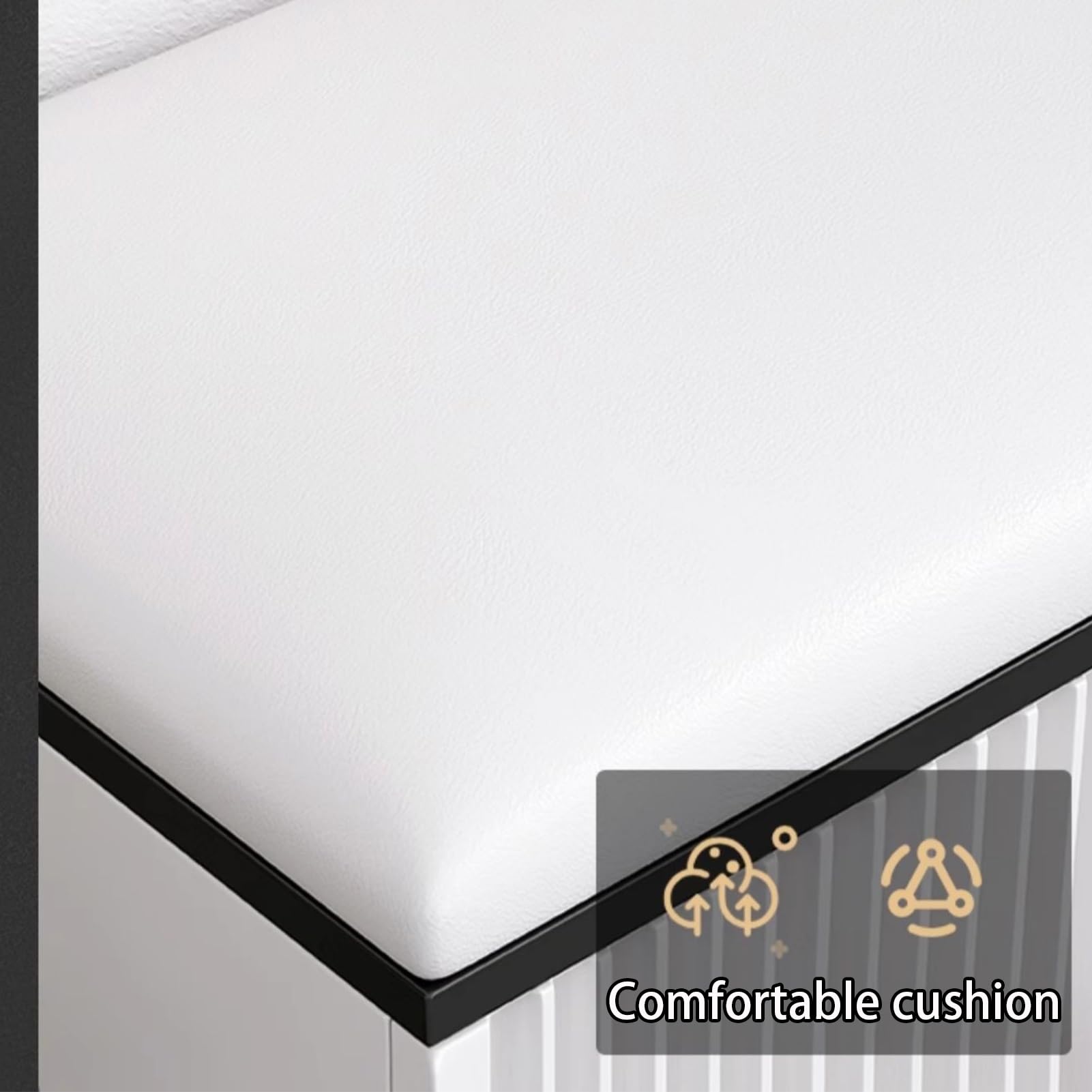 Banco de zapatos multifuncional con puerta de 90 cm, almacenamiento de entrada, elegante zapatero para dormitorio y sala de estar, diseño de ahorro de espacio, duradero y cómodo