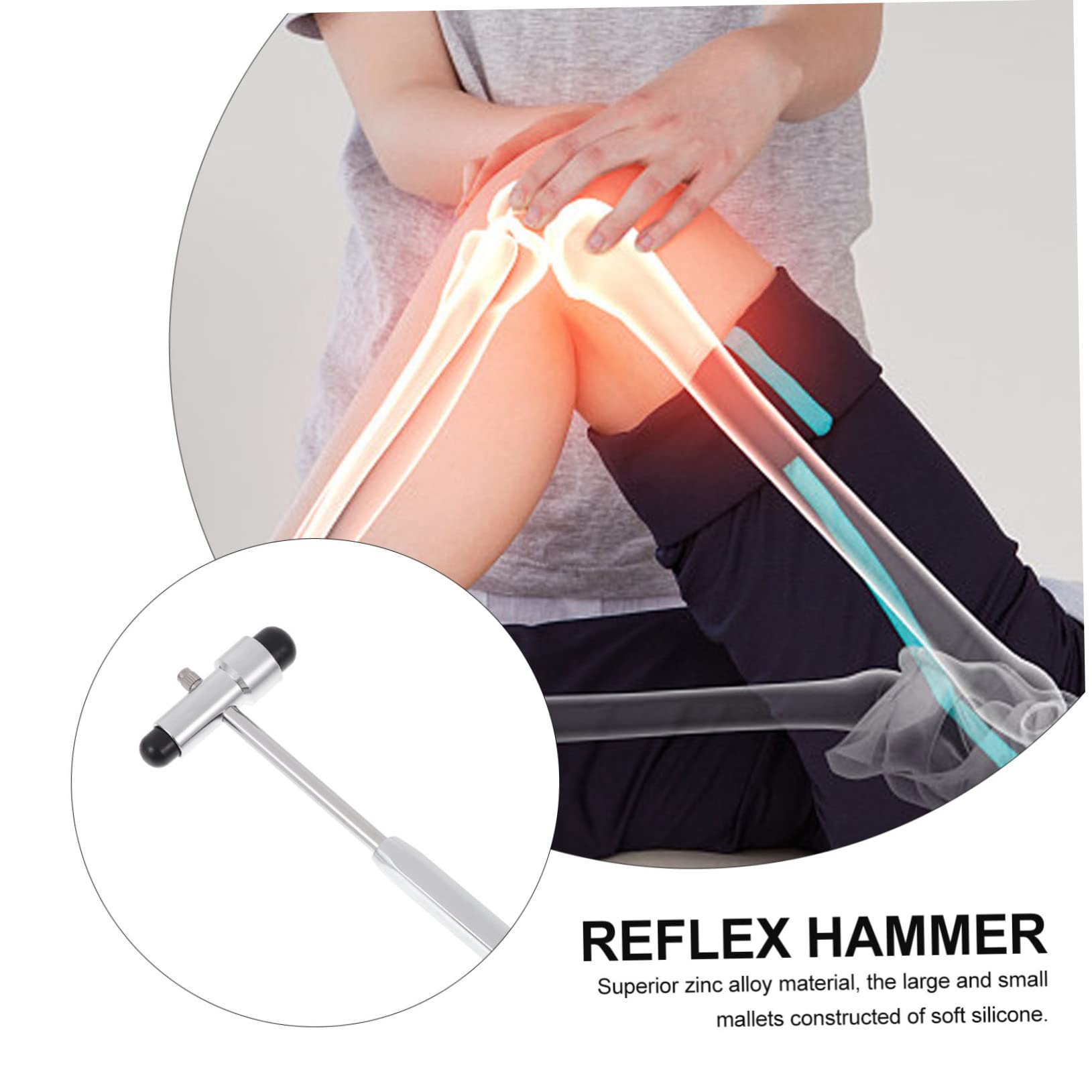 Gatuida 4stücke Neurologischer Reflexhammer Aus Edelstahl Mit Ergonomischem Griff Zur Effektiven Reflexprüfung Und Nervenmessung Für Präzise Diagnosen Der Medizinischen Praxis