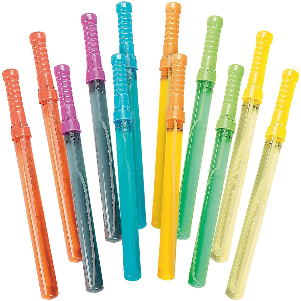 Amazon.com: Fun Express Bubble Wands for Kids Bulk 12 Pack - Giant