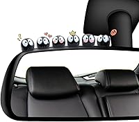RAPUDA 35 Pack Black Cute Soot Sprites Car Decor - Anime Rearview Mirror Dashboard Ornaments for Home Office Gifts