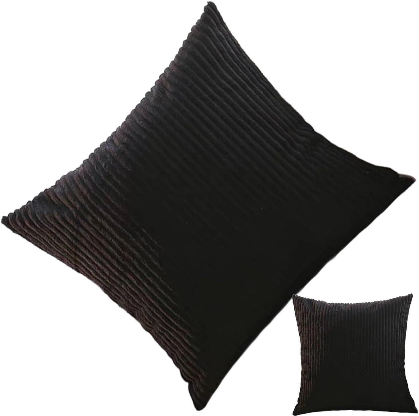 Housse de coussin en velours côtelé élégant et doux pour sublimer votre décoration de salon