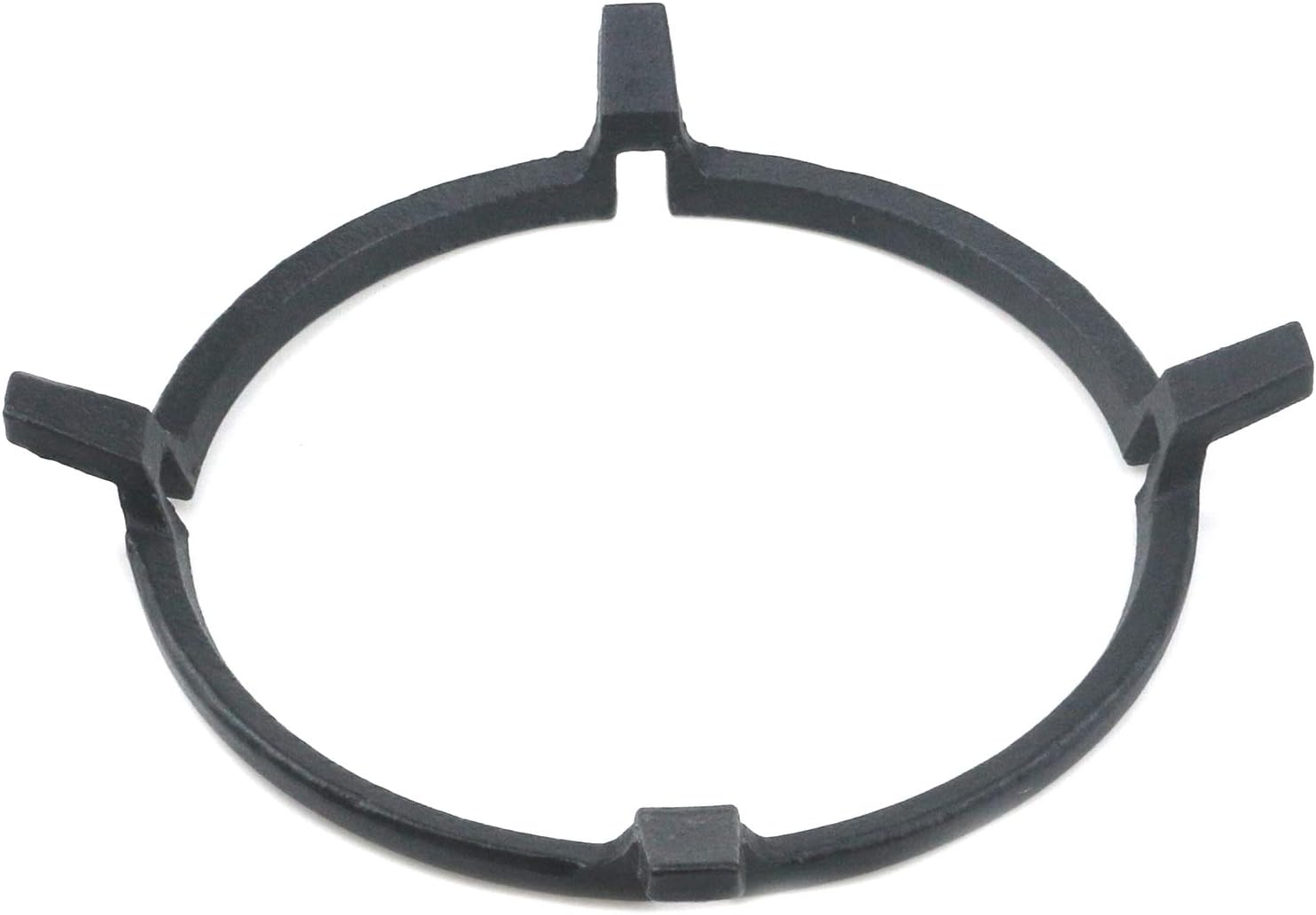 Semetall Cast Iron Stove Trivets Non Slip Black Pan Holder Stove Accessories for Kitchen Wok Support Ring Cooktop Milk Pot Holder(Four Ear)