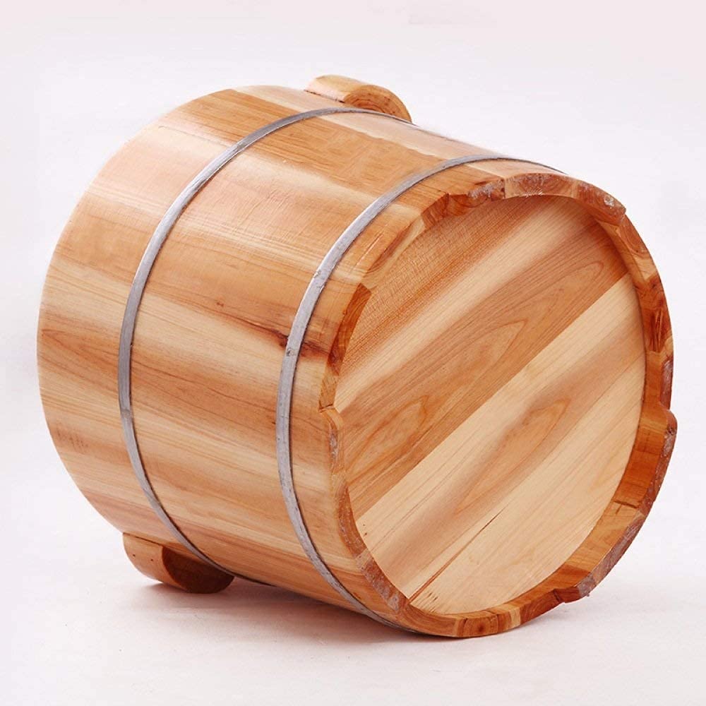 Fußbad Spa Pediküre Becken Hohe 30CM Holz Fass Eimer Füße Wanne Sauna Age Househo