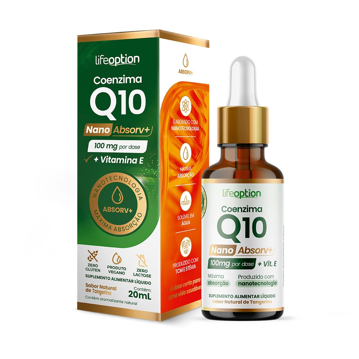 Coenzima Q10 Nano Absorv+ | Suplemento Líquido Sublingual