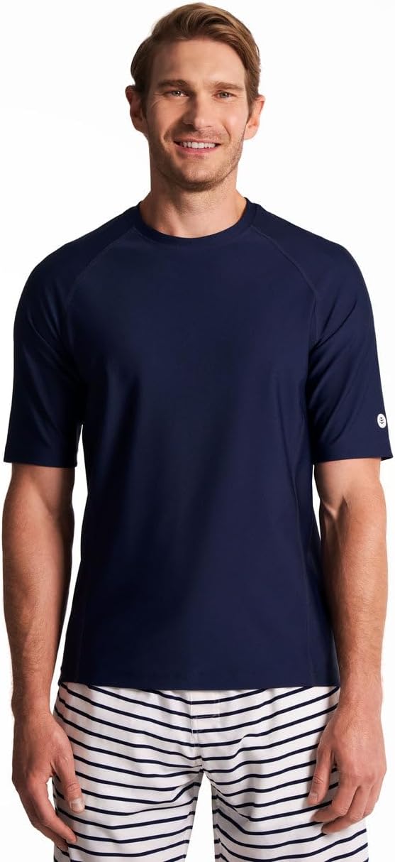 Men's Short Sleeve Swim Shirt - UPF 50+ Sun Protection - Hightide