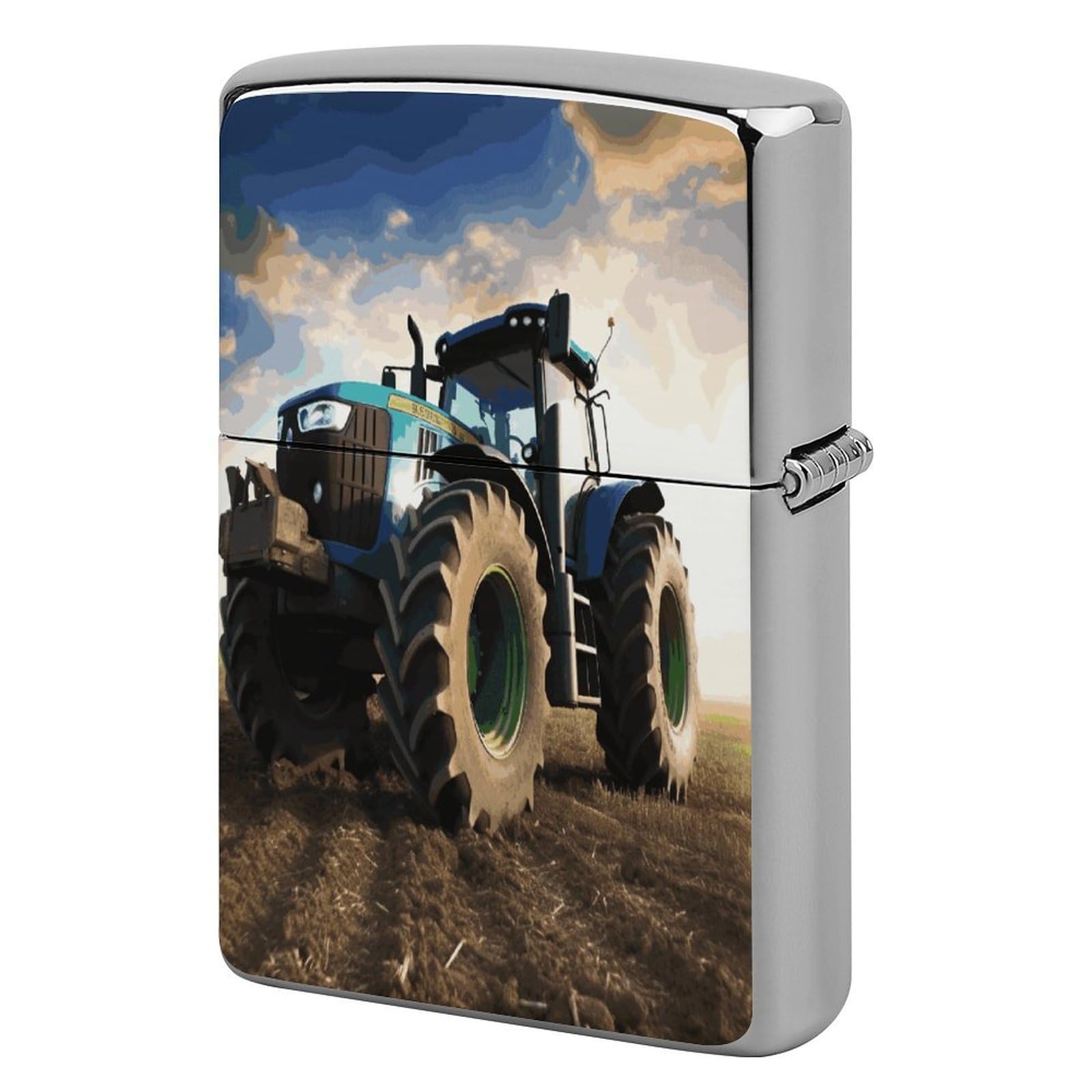 Btcowzrv Style Farm Tractor Metal Lighter Case Sleeve Cover Holder