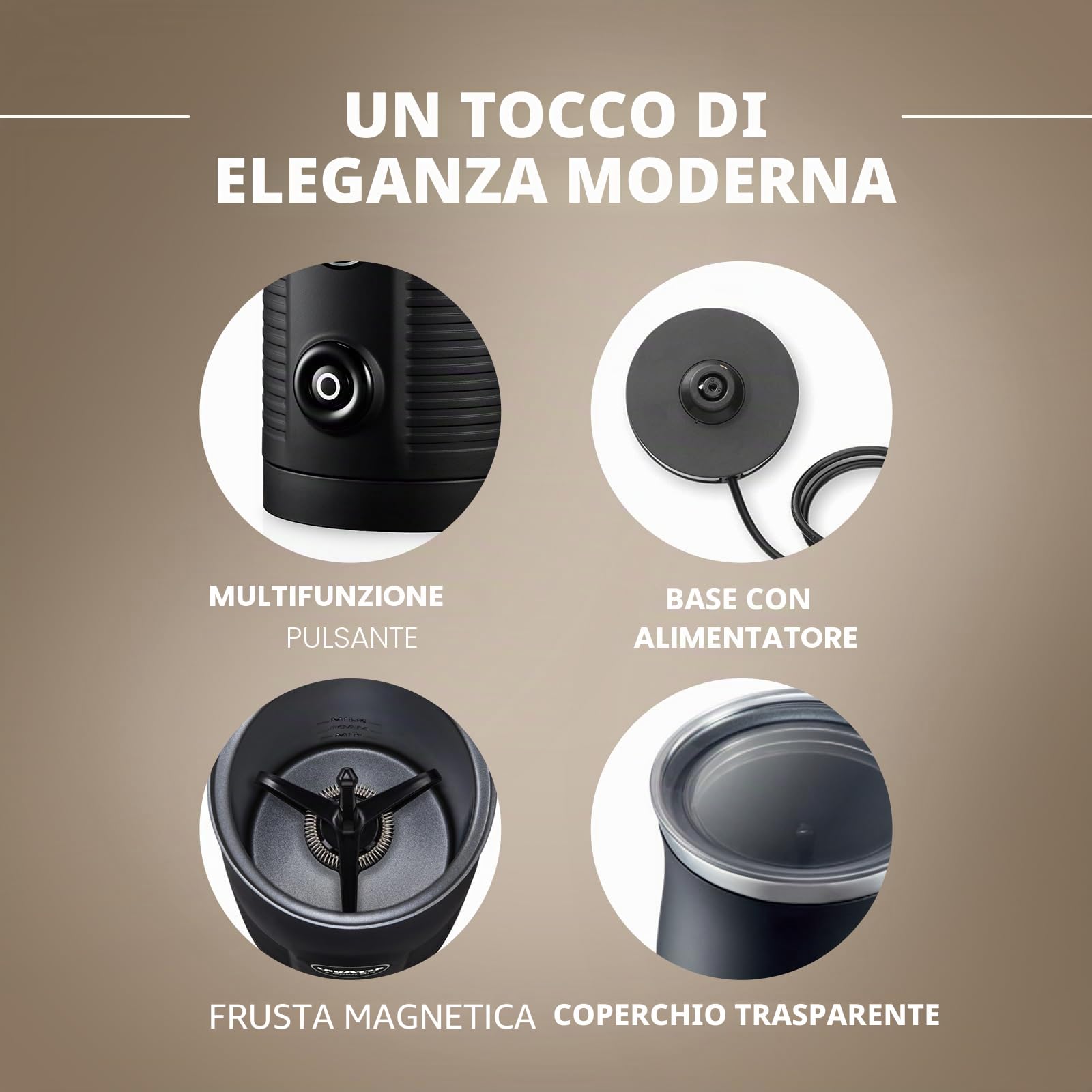 Lavazza Montalatte Easy A Modo Mio, Per Ricetta A Base Di Latte, Nero