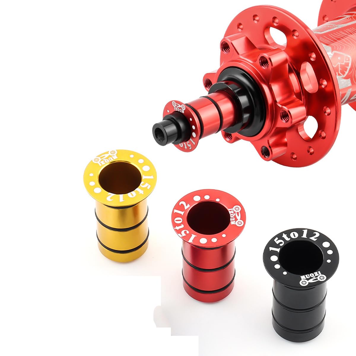 Adattatore Asse Passante Facile Da Usare Per Conversione Da 15 Mm A 12 - Foto 5