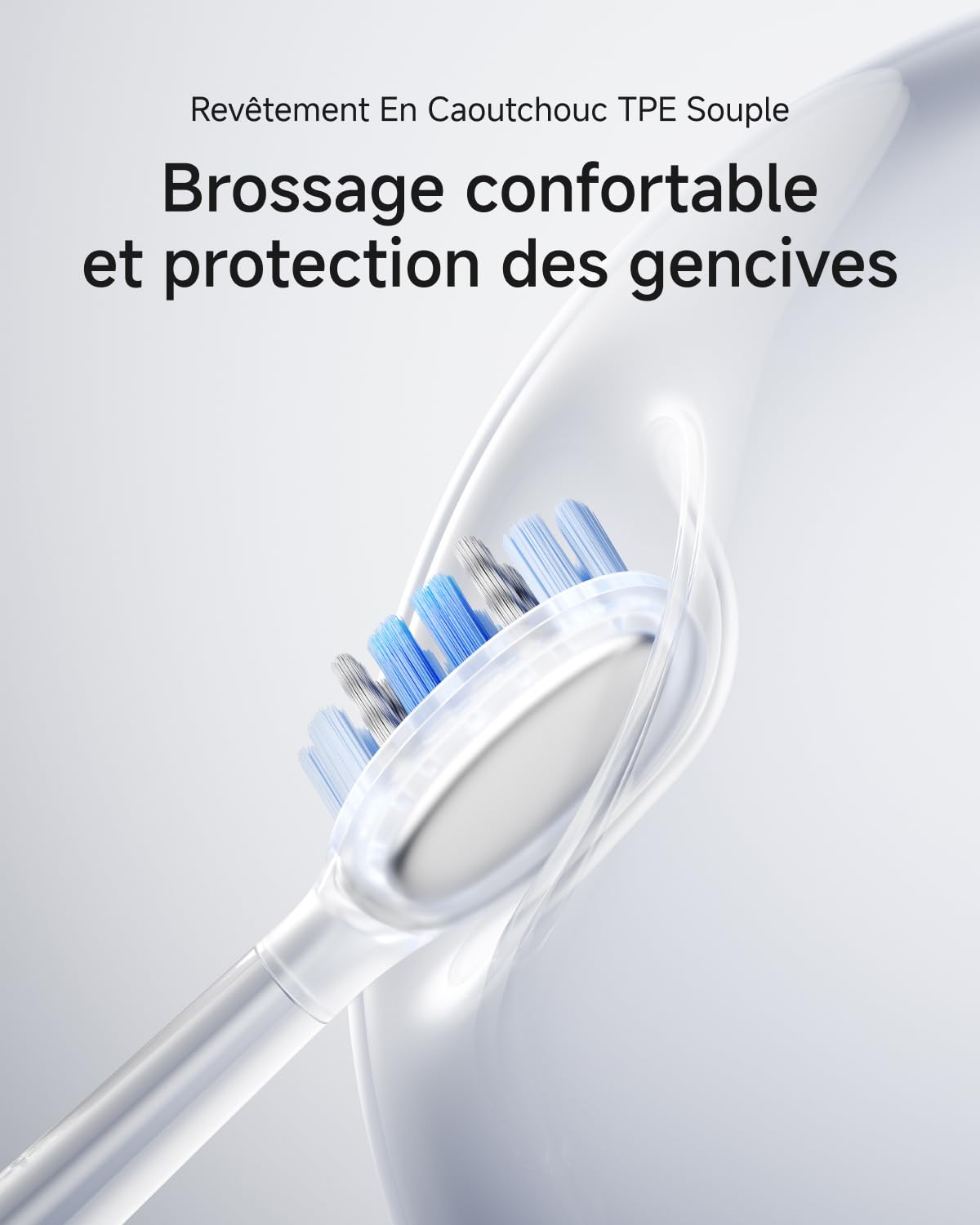 Laifen Wave Pro Brosse À Dents Électrique Technologie WaveMotion, 60° Oscillation 66 000 VPM, 70 Jours d'Autonomie, Capteur de Pression, Charge Sans Fil avec 2 Têtes Pro (Acier Inoxydable)
