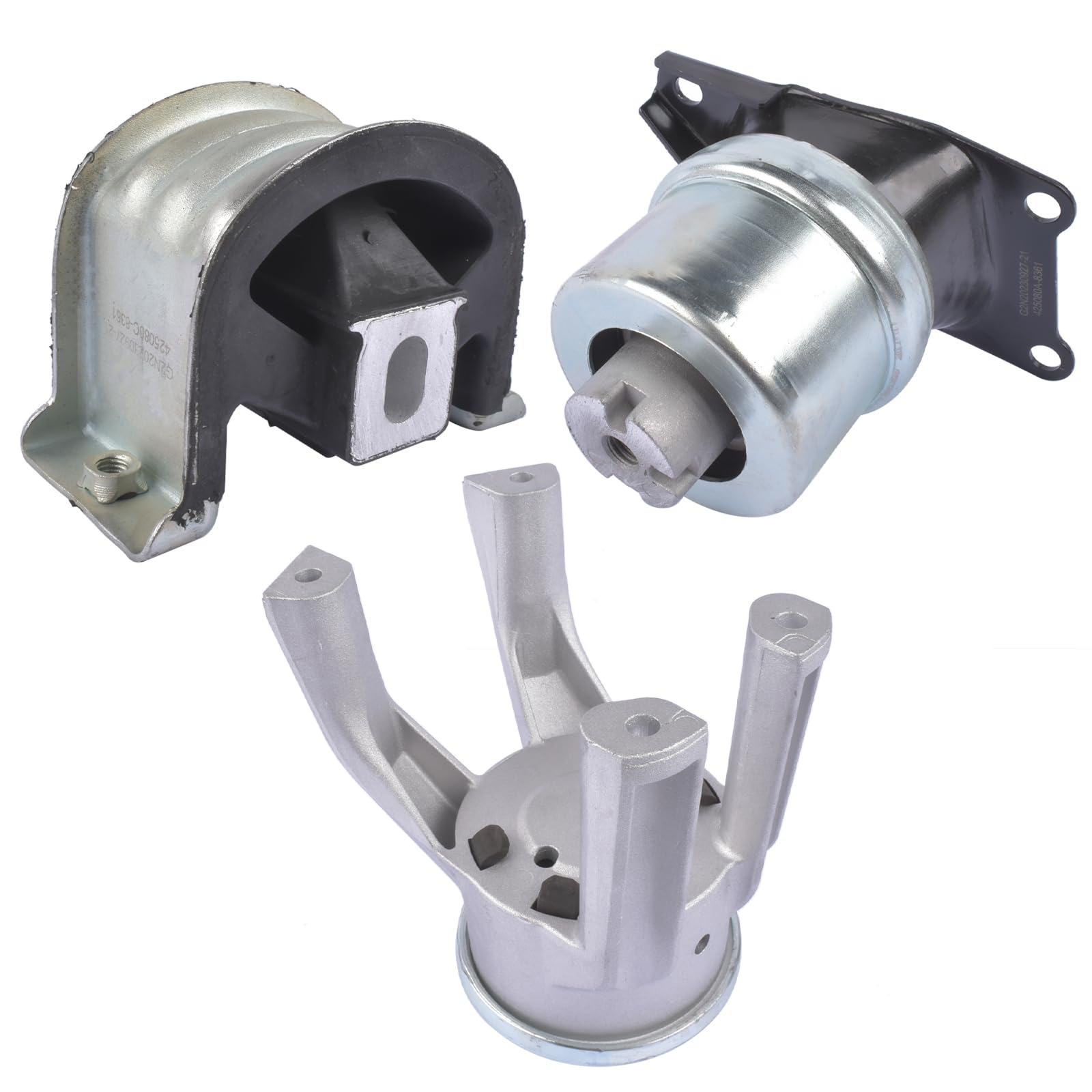 3 cojinetes de motor delantero derecho trasero compatible con Mul-tivan T5 T6 1.9 2.0 2.5 TDI y TSI 7H0199256E 7H0199256