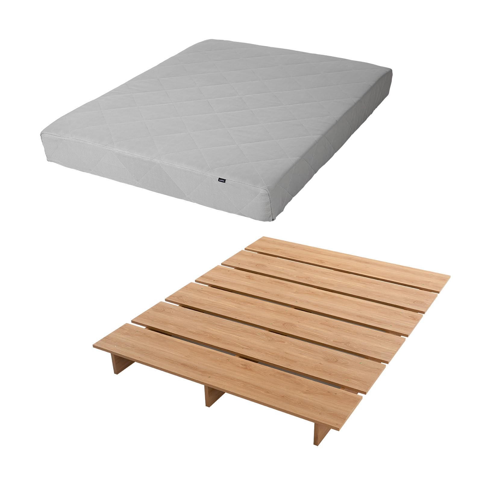 Amazon｜LOWYA ロウヤ ベッド ベッドフレーム マットレスセット ベッド
