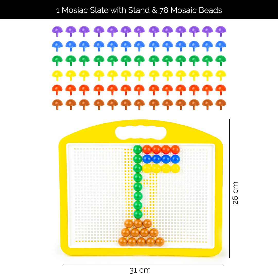 avis Mosaic Art Easy Activity for Child to Explore & Learn Mosaic Art (Yellow) 3