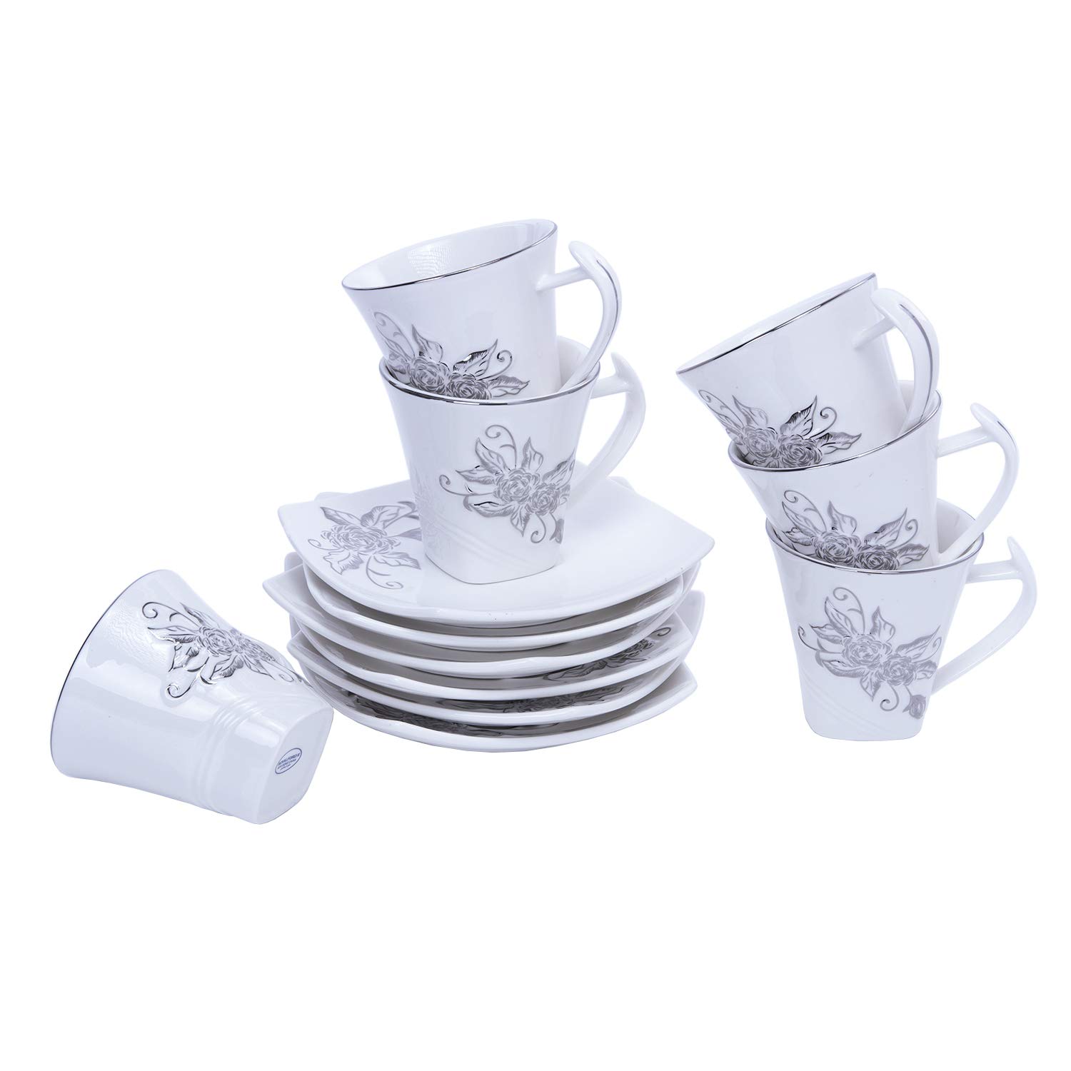 Royalford Cup & Saucer 12pcs