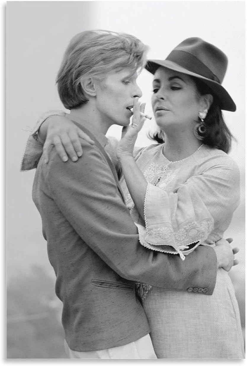 Amazon.co.jp Elizabeth Taylor デヴィッド・ボウイ エリザベス・テイラー ポスター アートプリント 壁 写真