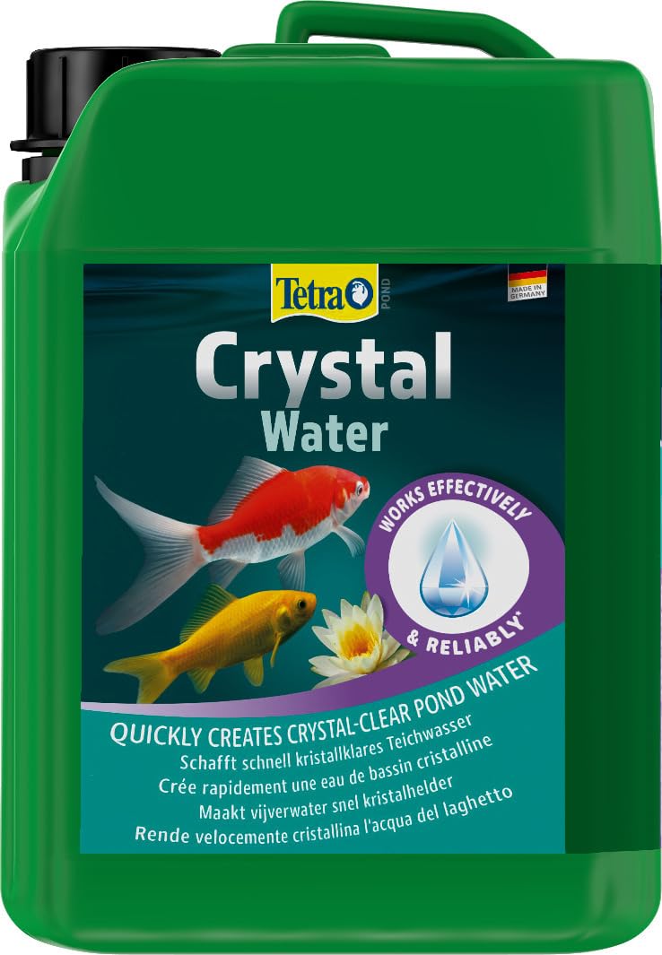 Tetra Pond CrystalWater - Chiarificatore d'acqua contro la torbidità per un'acqua cristallina nel laghetto da giardino, 3 L