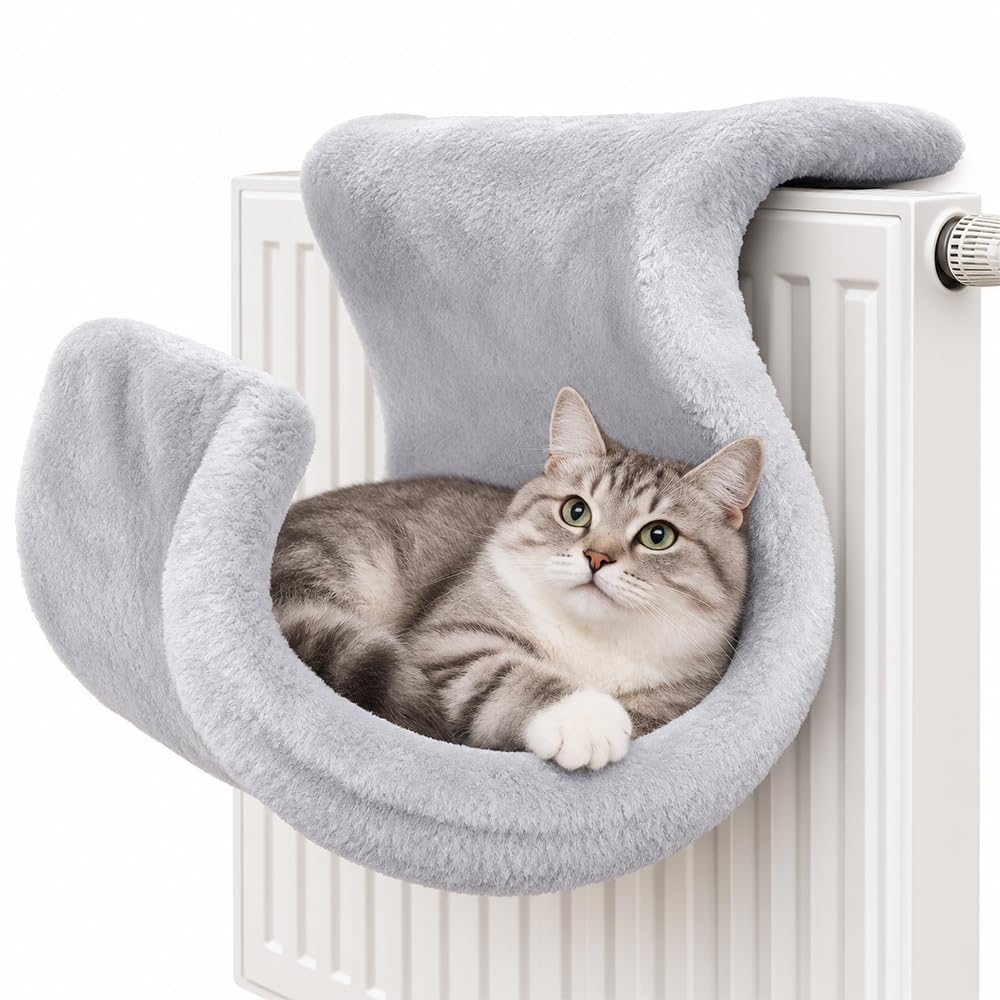 Cat Radiator Beds For Indoor Cats, Hanging Cozy Radiator Cat Bed , Gray