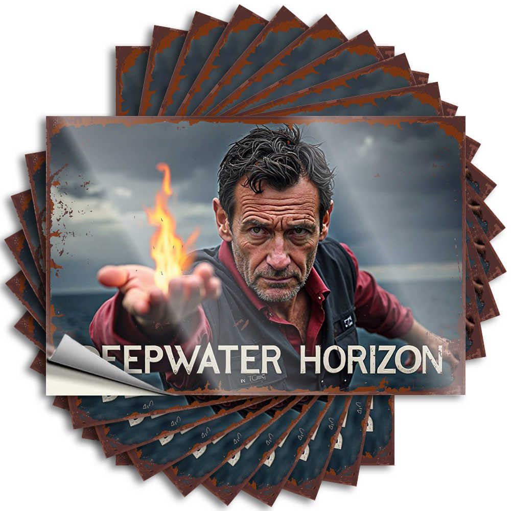 Tattoos Small | Fire Bottle Deepwater Horizon: The Moment of Truth for Silicone(12X18CM)