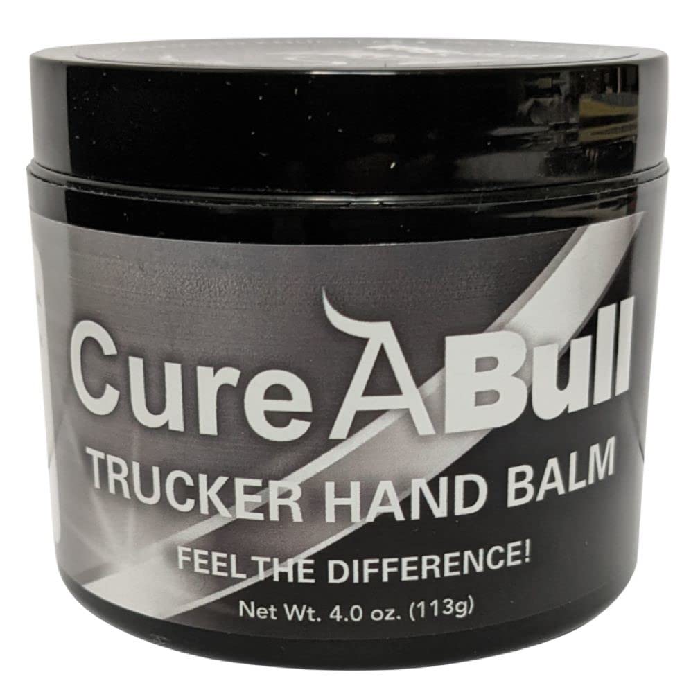 CureABull Trucker Hand Balm – Ultimate Relief for Dry, Cracked Hands – Non-Greasy Within Minutes, Long-Lasting Moisturizing Treatment – 4oz